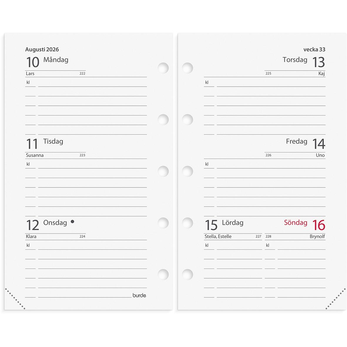 Systemkalender 4178 Mini 41 svart skinn 2021 16060038_2
