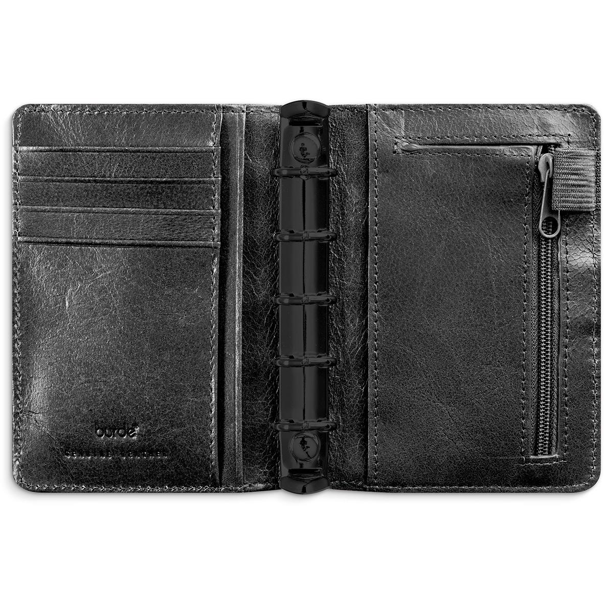 Systemkalender 4178 Mini 41 svart skinn 2021 16060038_3