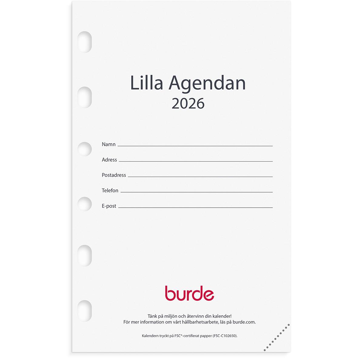 Almanacka 4202 Compact 42 Kalendersats Lilla Agendan 2021 16060047
