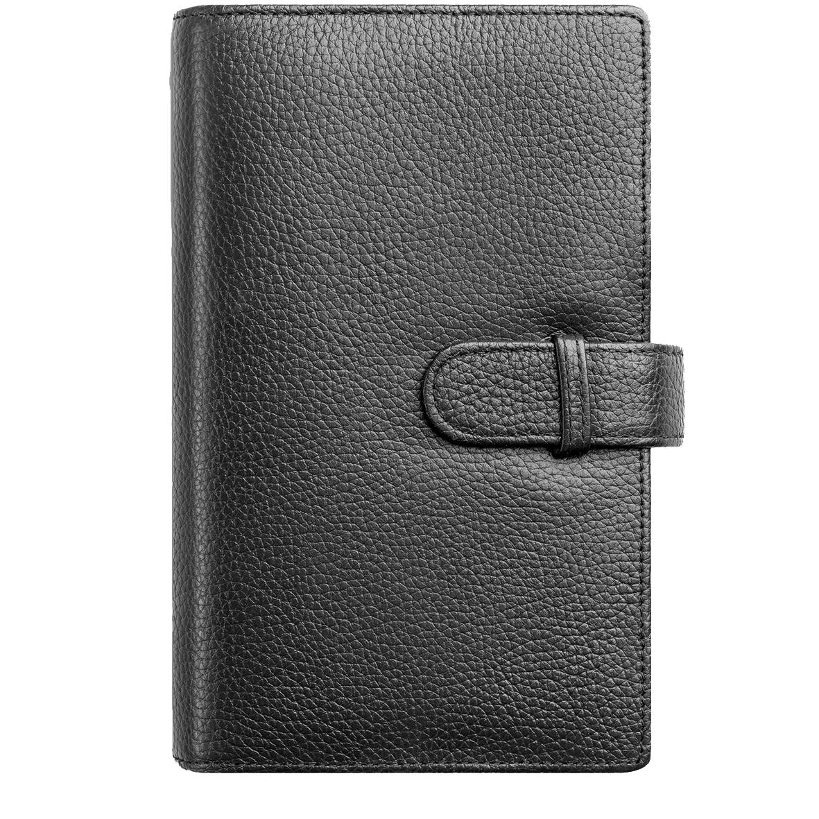 Systemkalender 4524 Planner 45 svart skinn 2021 16060051_1