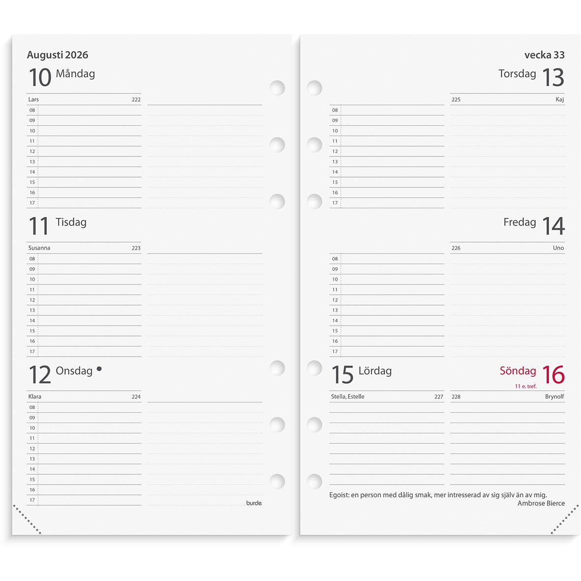 Systemkalender 4611 Regent 46 svart konstläder 2021 16060057_2
