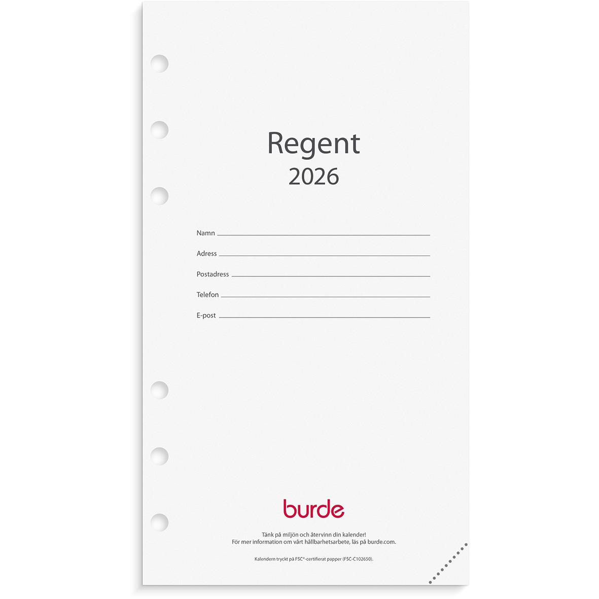 Almanacka Burde 4601 Regent 46 Kalendersats 2023 16060062_1