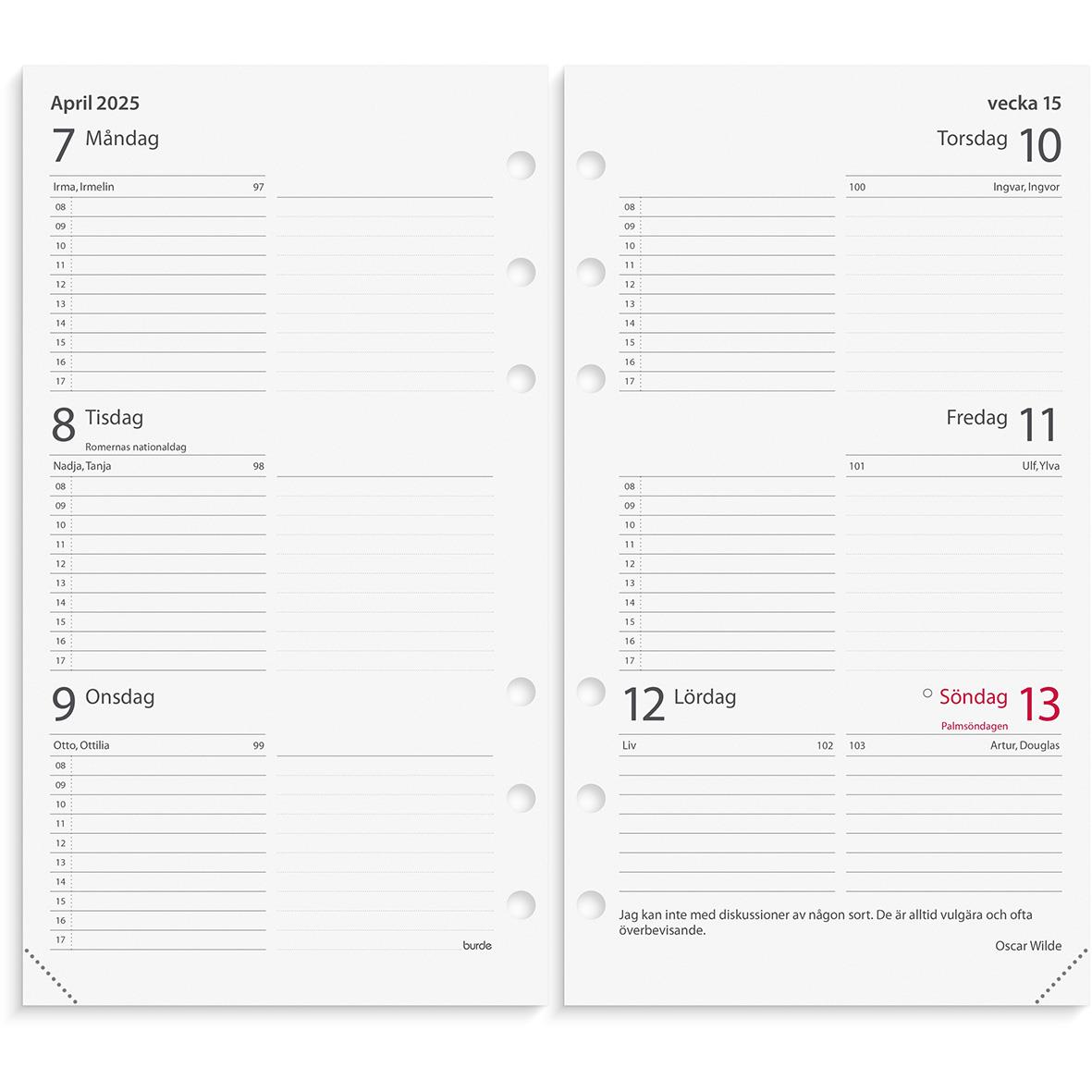 Almanacka Burde 4601 Regent 46 Kalendersats 2024 AllOffice
