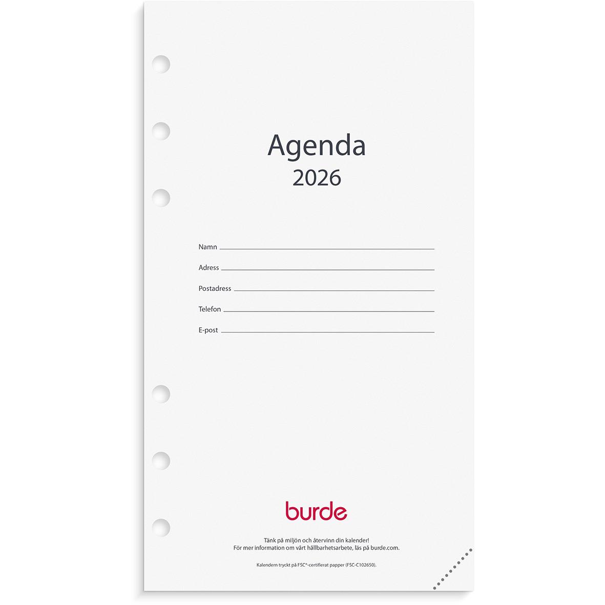 Almanacka 4602 Regent 46 Kalendersats Agenda 2021 16060063