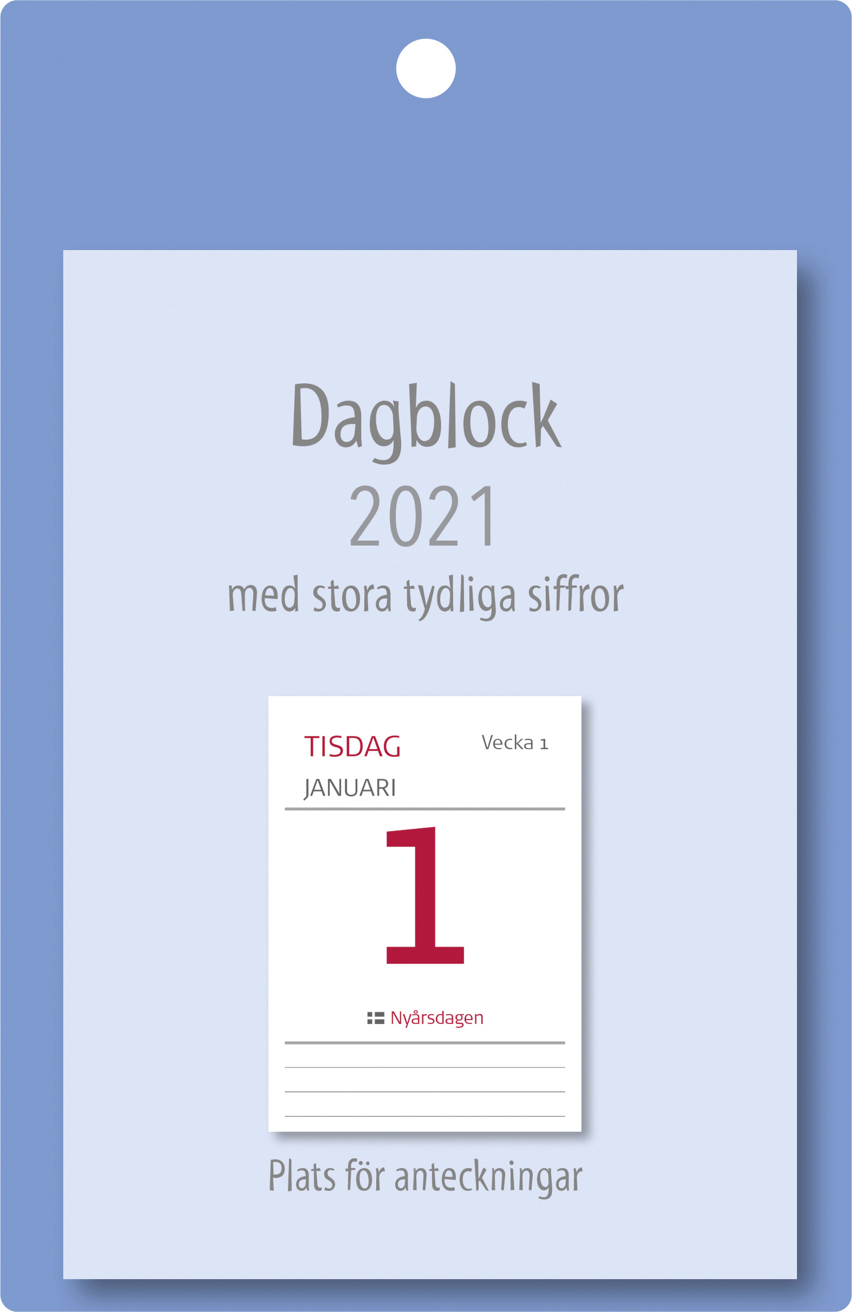 Väggkalender 1312 med dagblock XL 2021 16118844_1