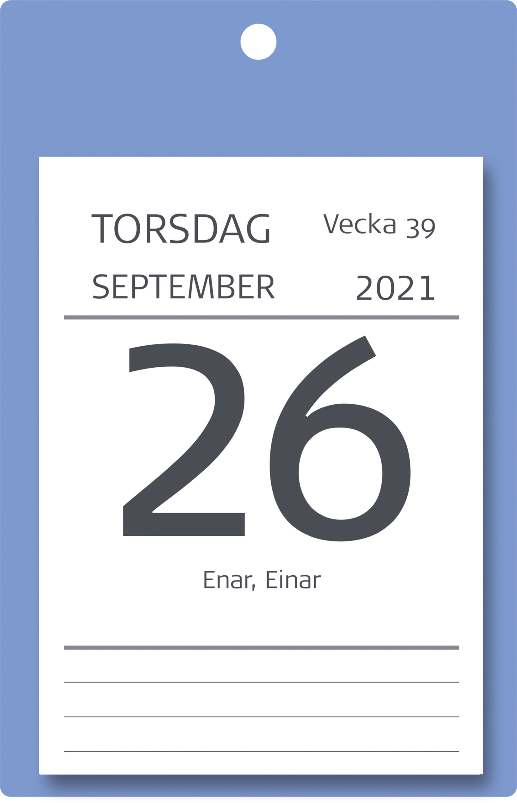 Väggkalender 1312 med dagblock XL 2021 16118844_2
