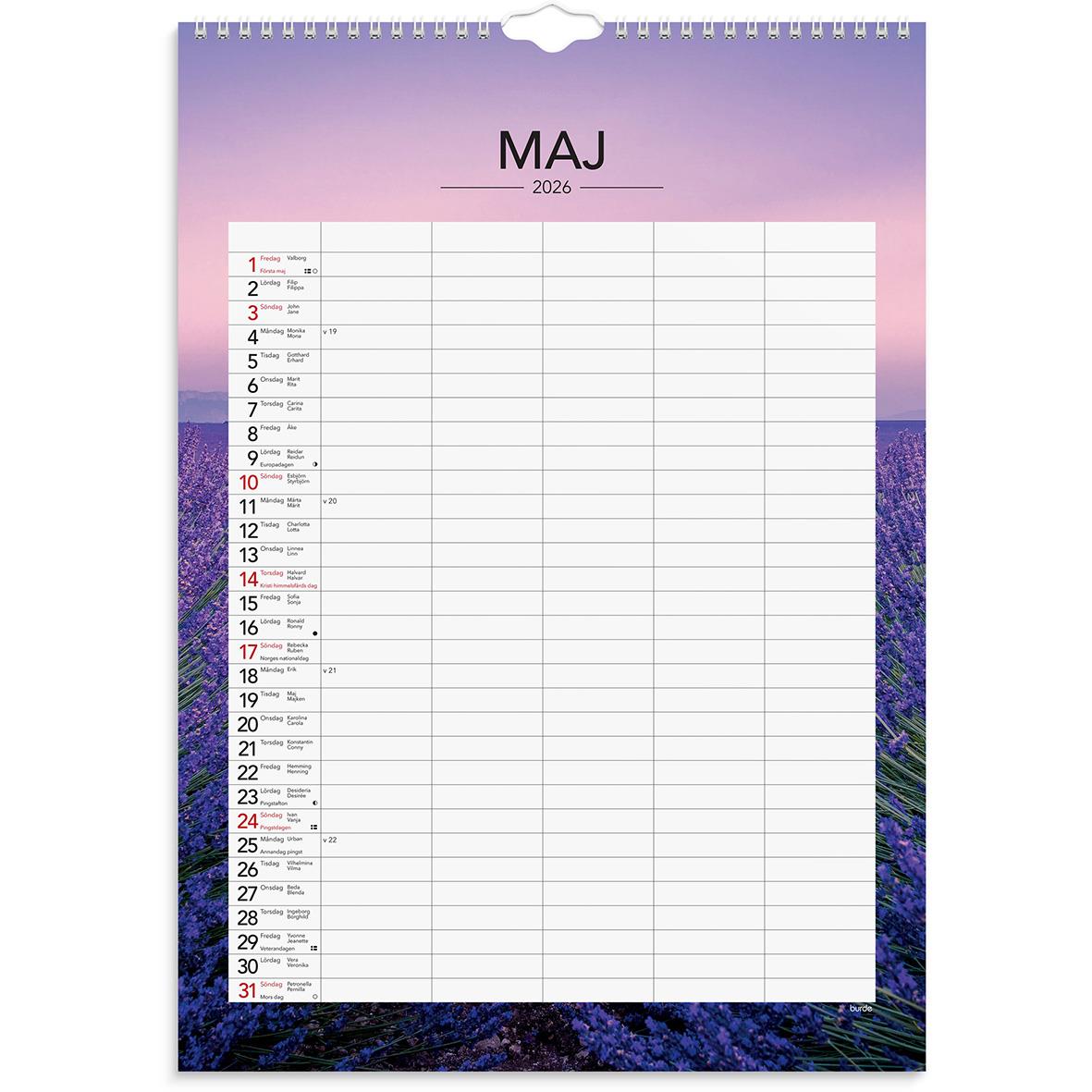 Väggkalender 1744 Familjekalender Modern 2021 16118851_2