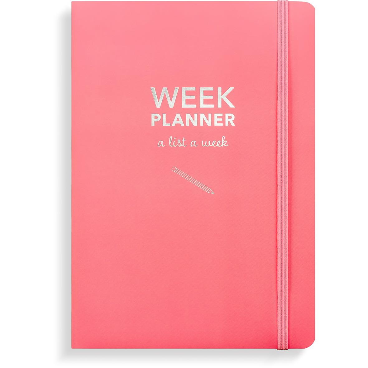 Almanacka 1051 Week planner, odaterad rosa 16131409_1