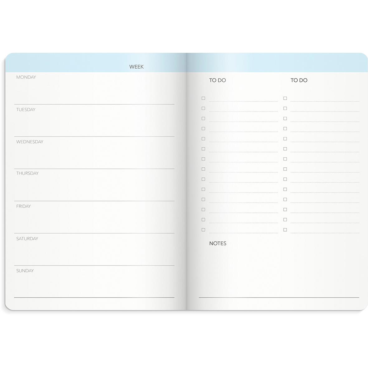 Almanacka 1051 Week planner, odaterad rosa 16131409_2