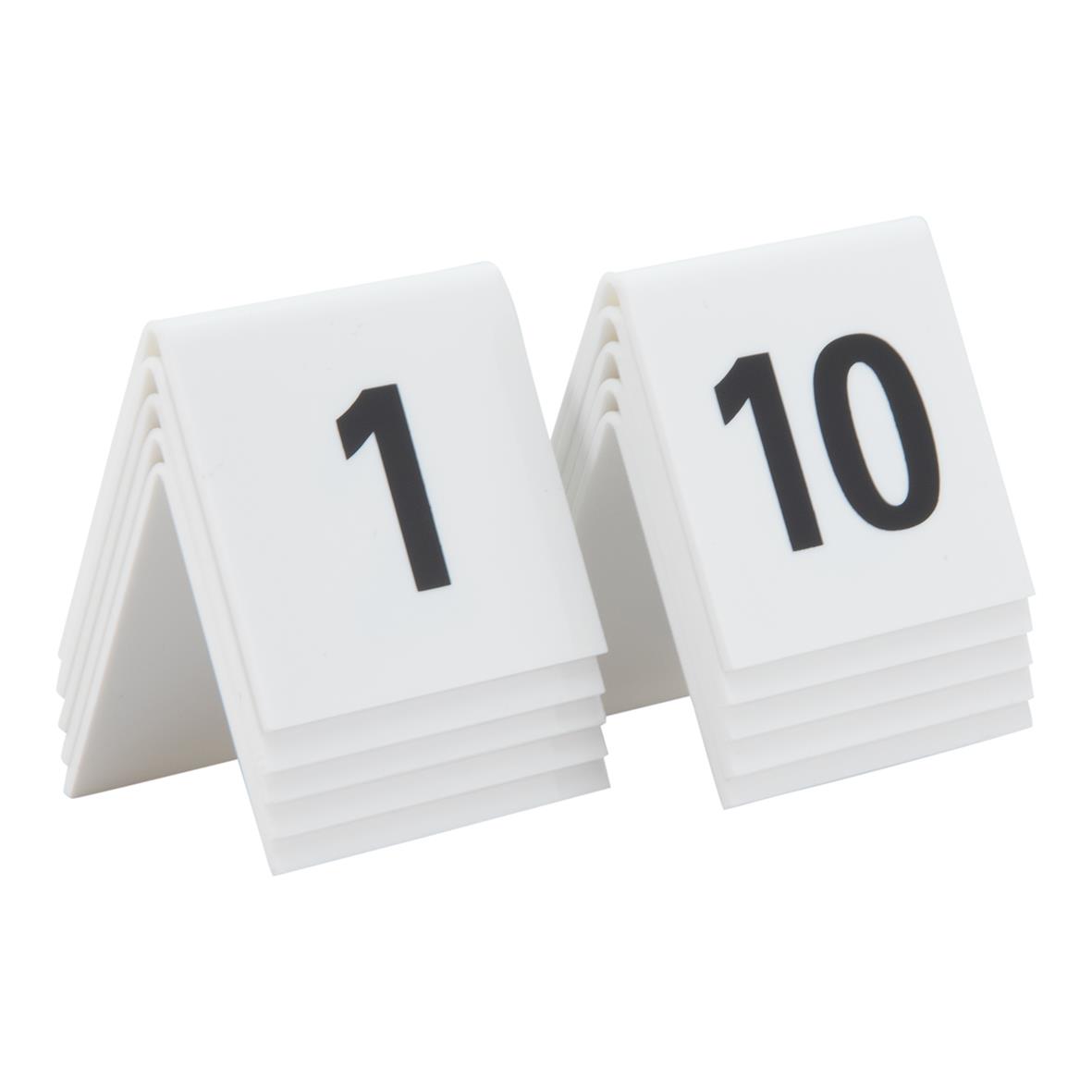 Bordsskylt Securit Nr 1-10 Akryl Vit 5,2x5,2x4,5cm 17020626_1