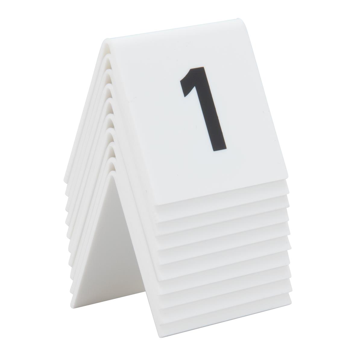 Bordsskylt Securit Nr 1-10 Akryl Vit 5,2x5,2x4,5cm 17020626_3