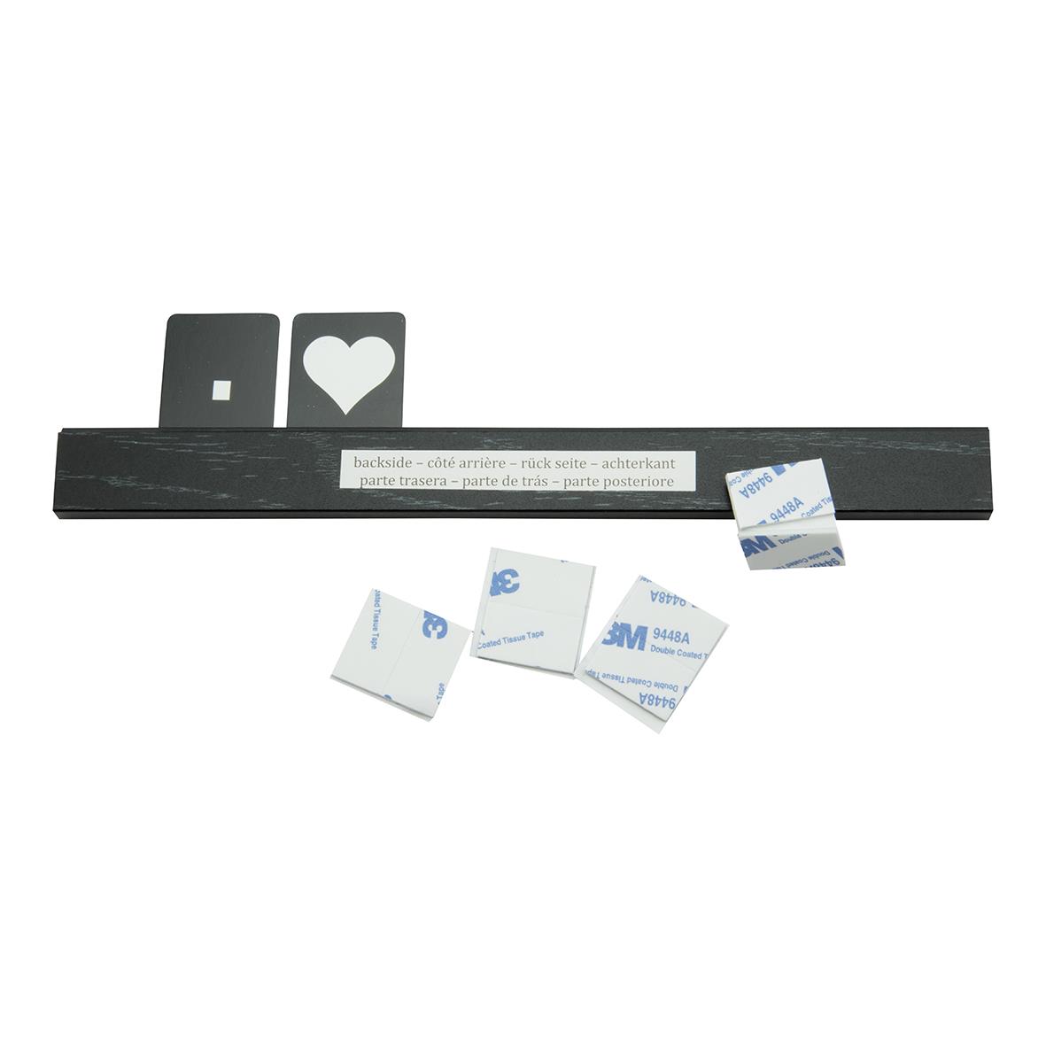 Bokstavshylla Securit Svart 25cm 17020641_4