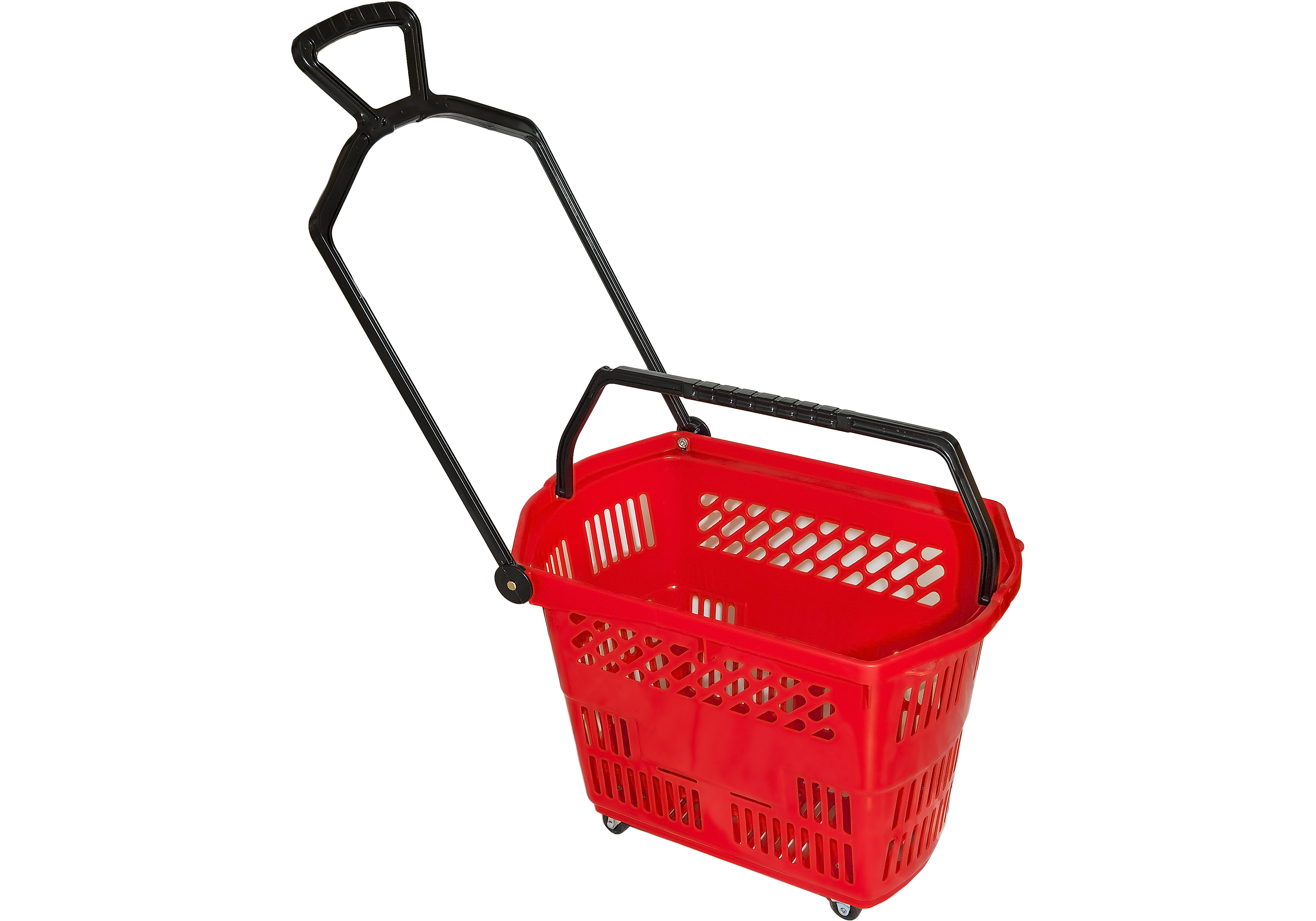 Kundkorg på hjul 30l röd 17040010