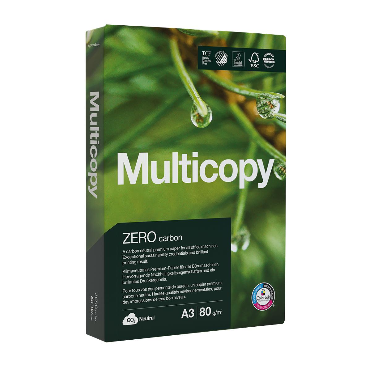 Kopieringspapper Multicopy Zero A3 80g 18010273