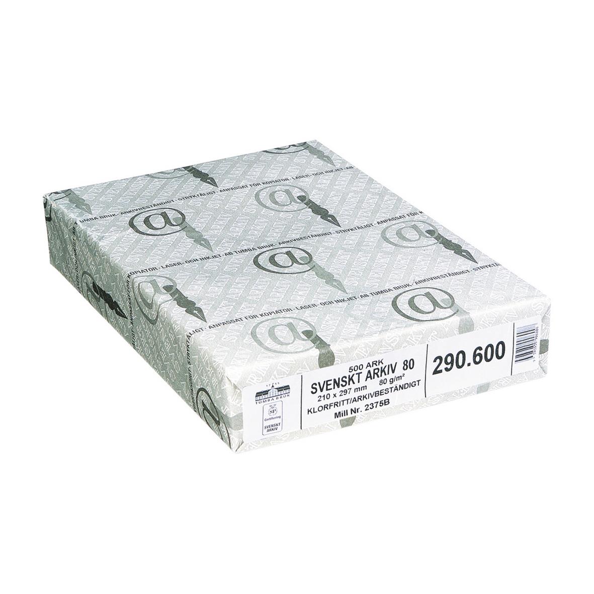 Papper Svenskt Arkiv vitt A4 100g 18030004
