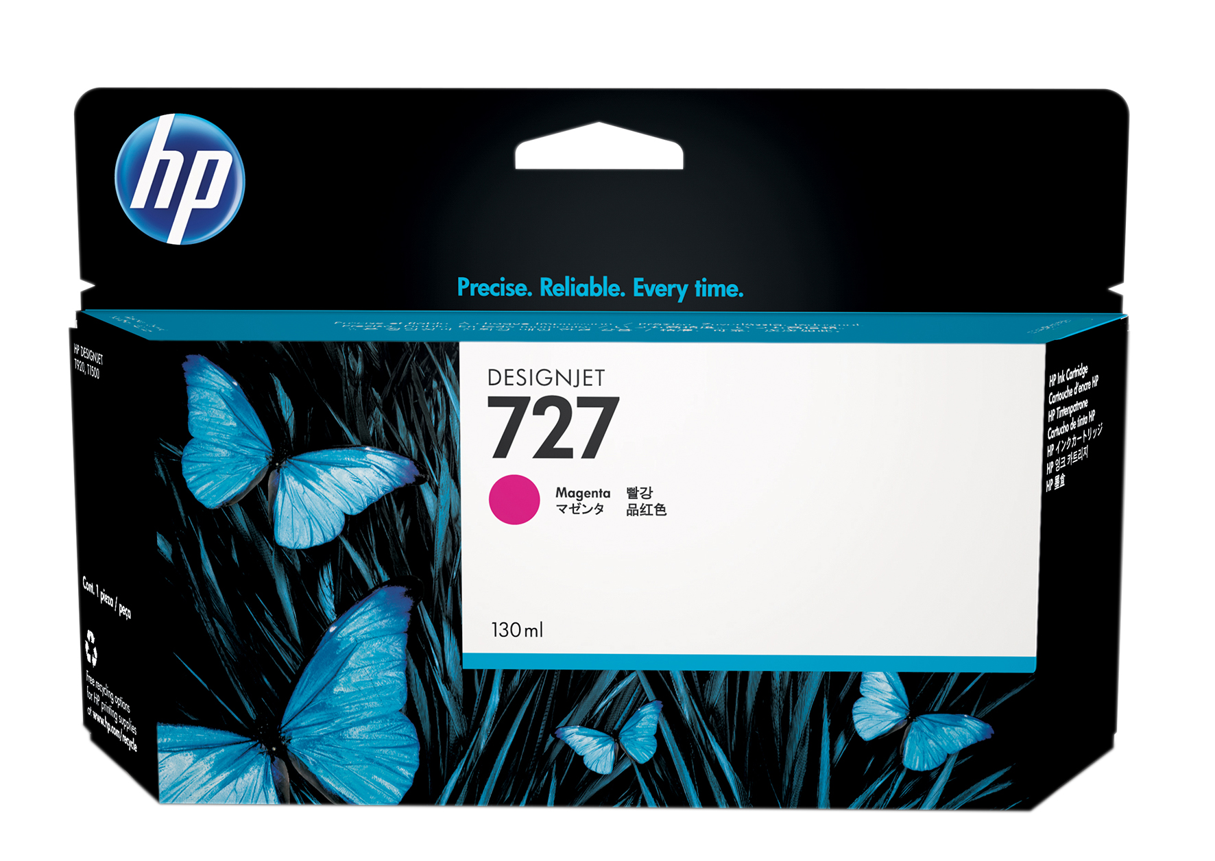 Bläckpatron HP 727 B3P20A magenta 26010928