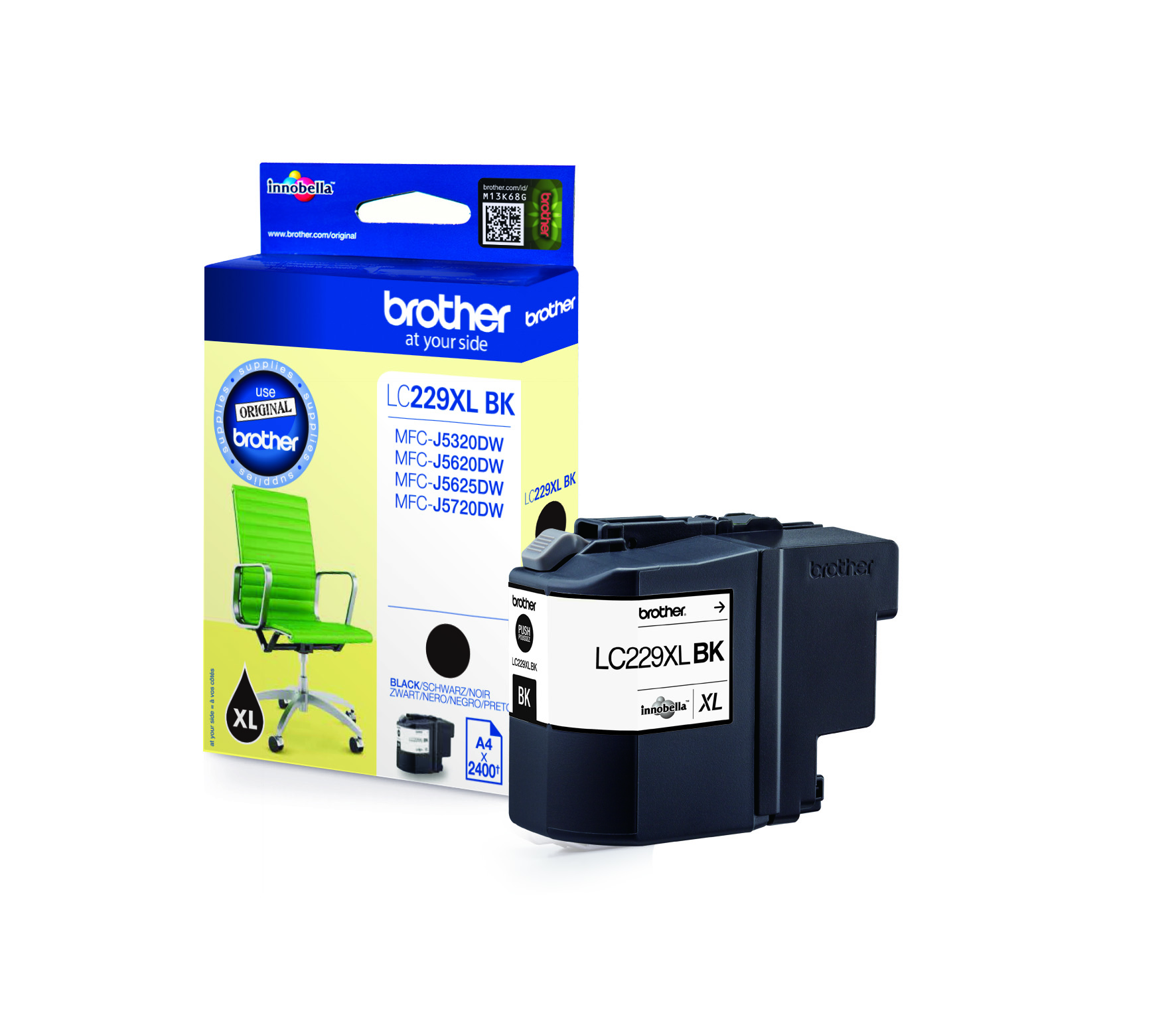 Bläckpatron Brother LC229XLBK Svart 26011024