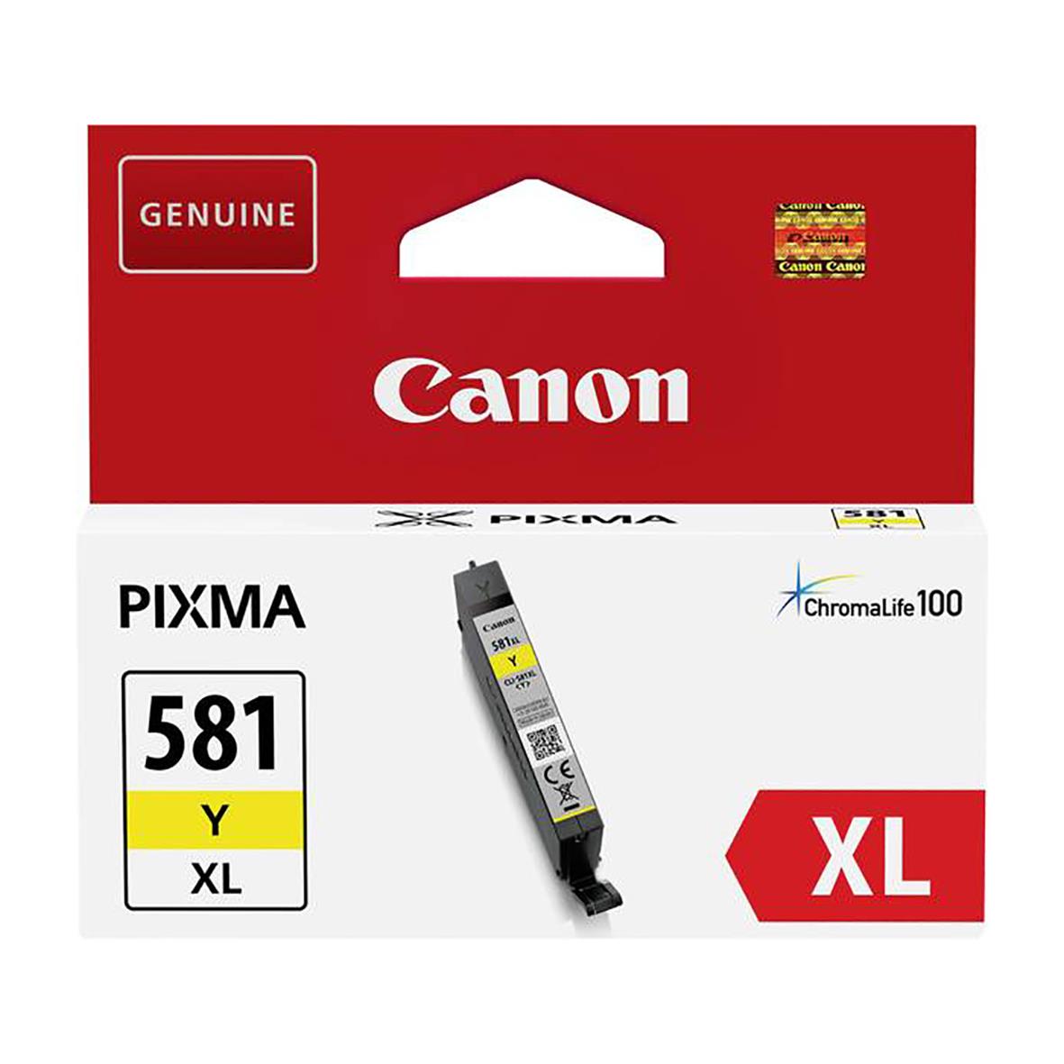 Bläckpatron Canon CLI-581XL 2051C001 yellow 26011325