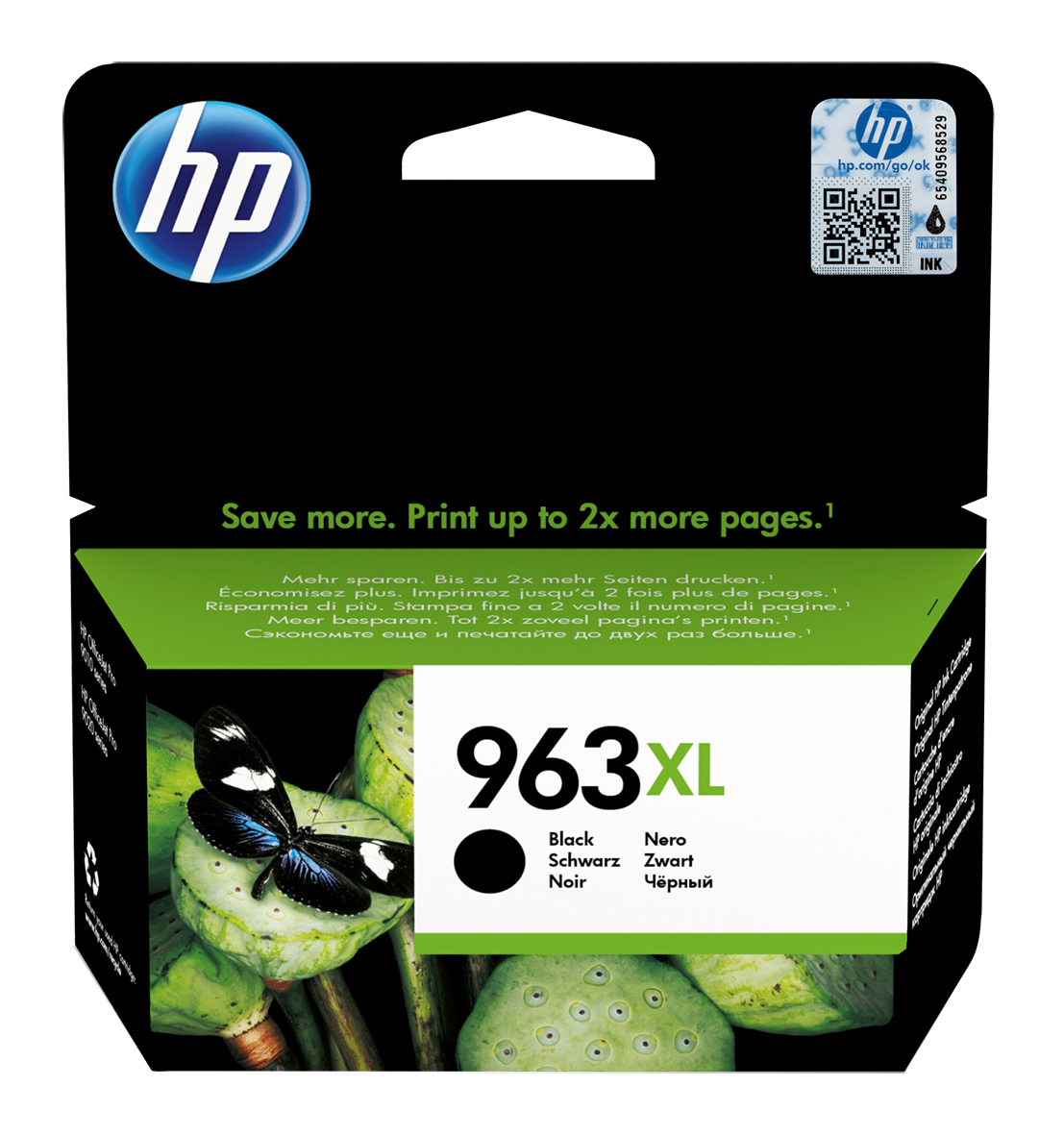 Bläckpatron HP No 963XL 2000sid 3JA30AE Svart 26011419