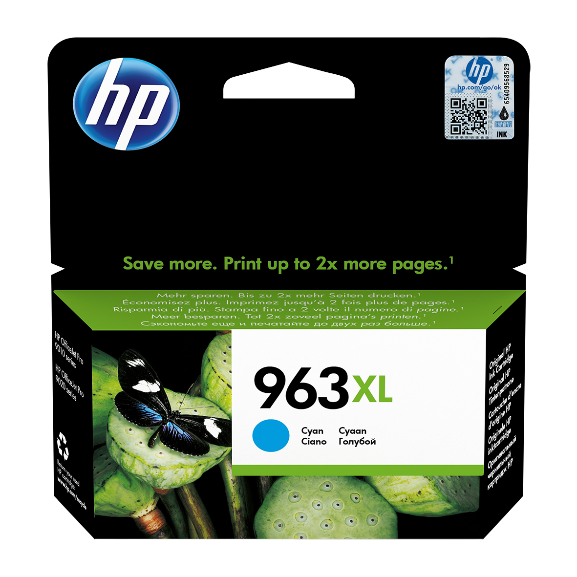 Bläckpatron HP No 963XL 1600sid 3JA27AE Cyan 26011420
