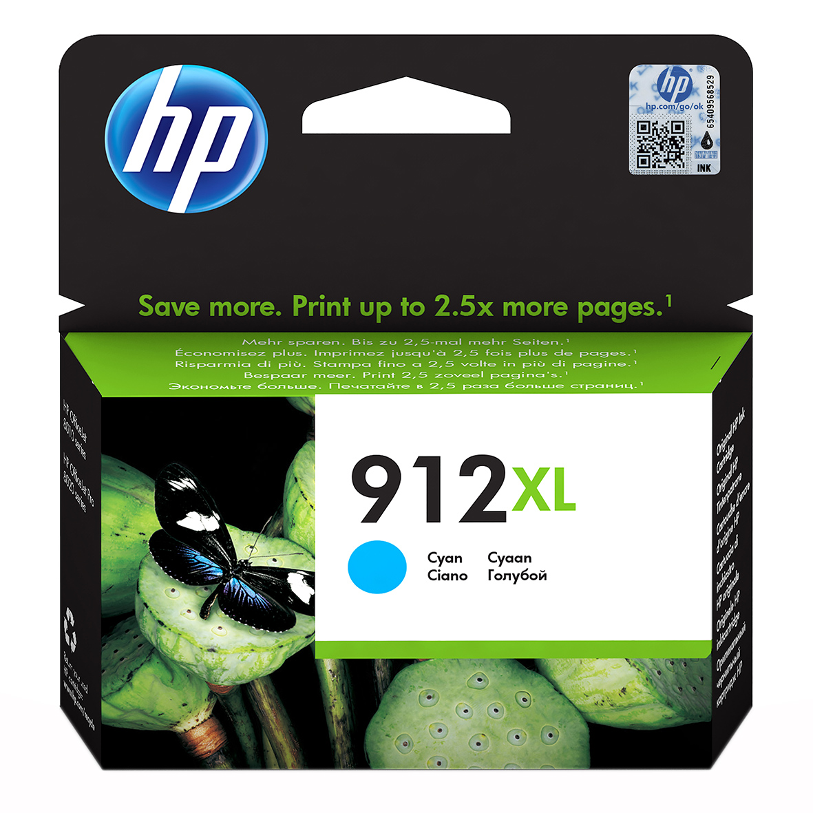 Bläckpatron HP 912XL 825sid 3YL81AE cyan 26011431
