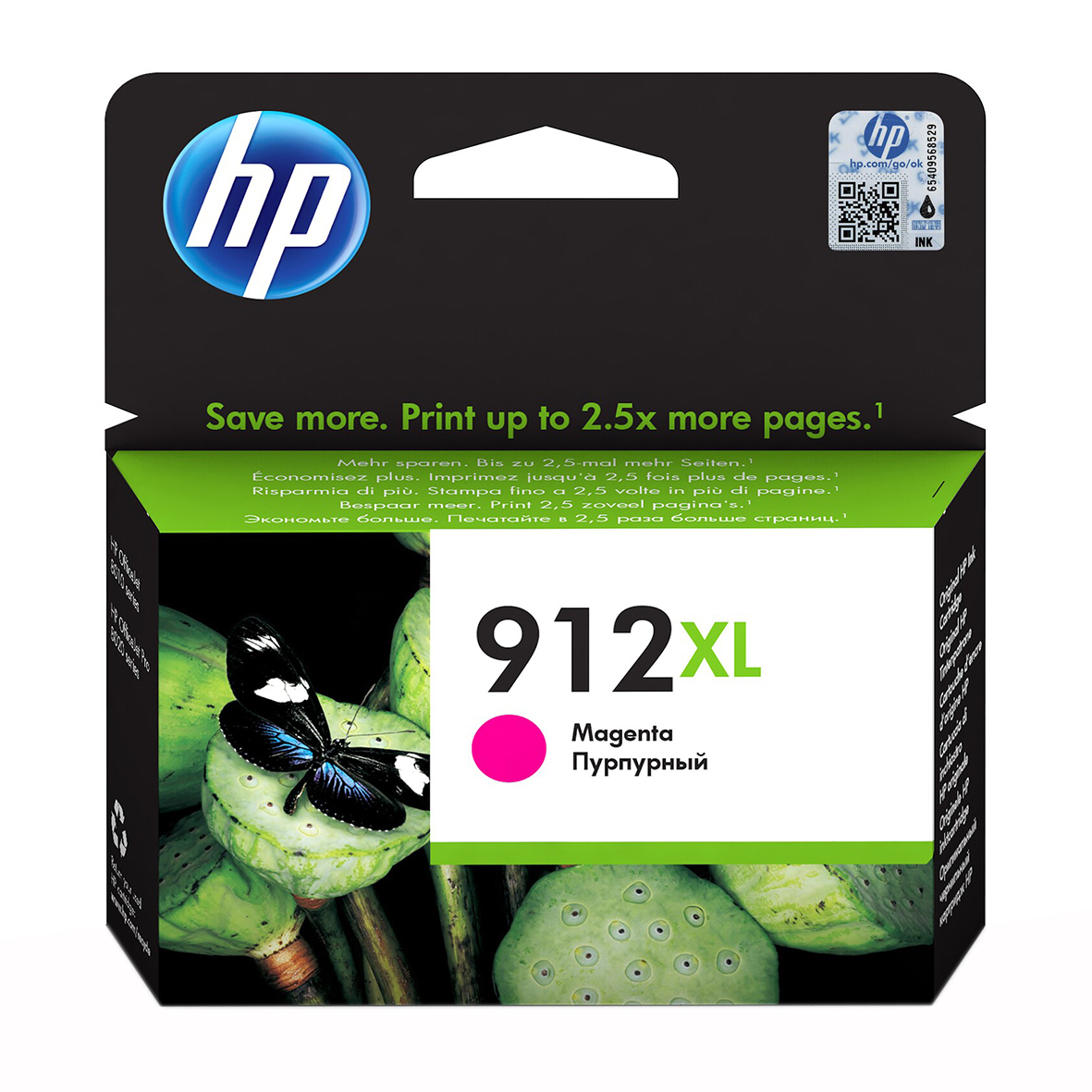 Bläckpatron HP 912XL 825sid 3YL82AE Magenta 26011432