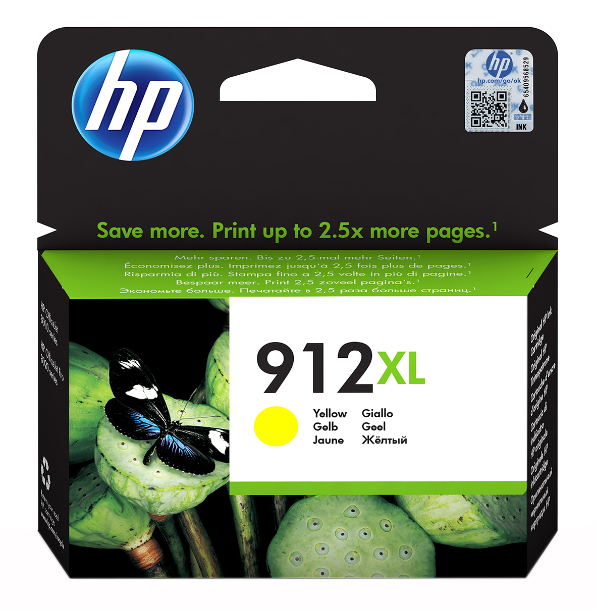 Bläckpatron HP 912XL 825sid 3YL83AE Gul 26011433