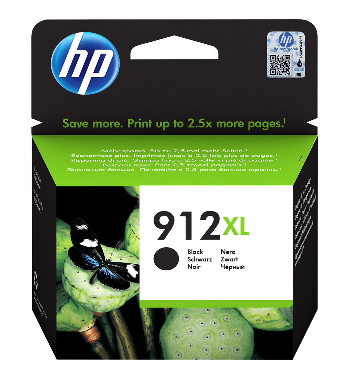 Bläckpatron HP 912XL 825sid 3YL84AE Svart 26011434