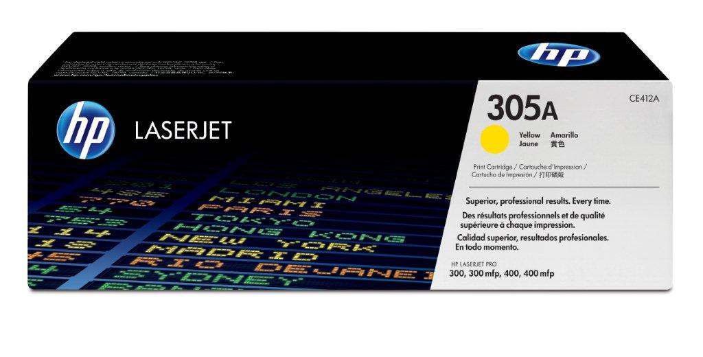 Lasertoner HP 305A 2600sid CE412A gul 27040444