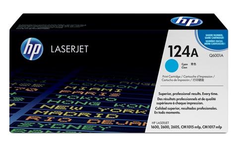 Lasertoner HP 124A Q6001A Cyan 27040486