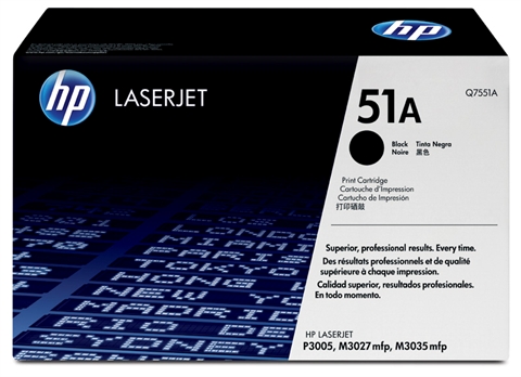 Lasertoner HP 51A 6500sid Q7551A Svart 27040494