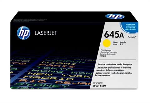 Lasertoner HP 645A C9732A Gul 27041432