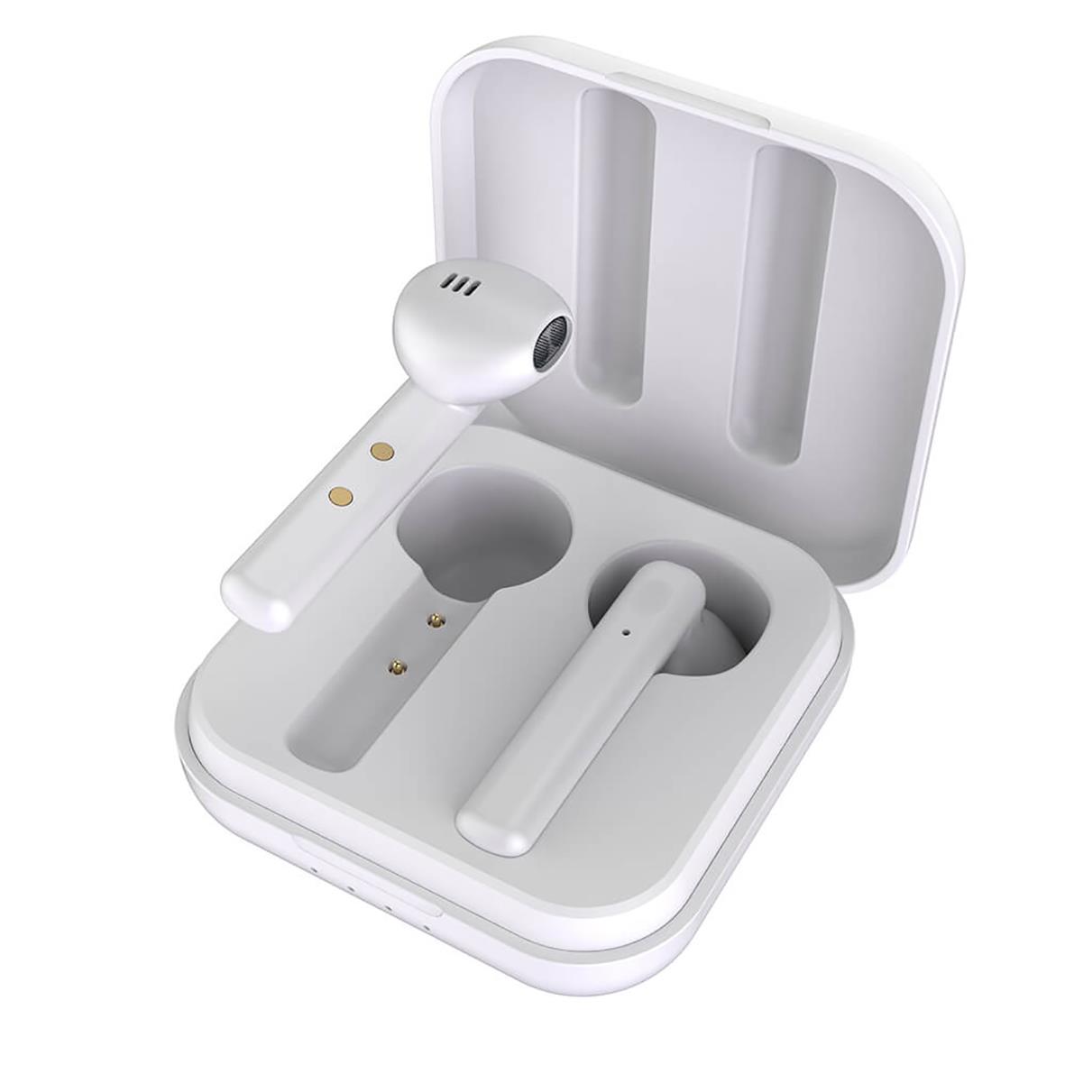 Hörlur Ledwood trådlös in-ear vit 34044313_5