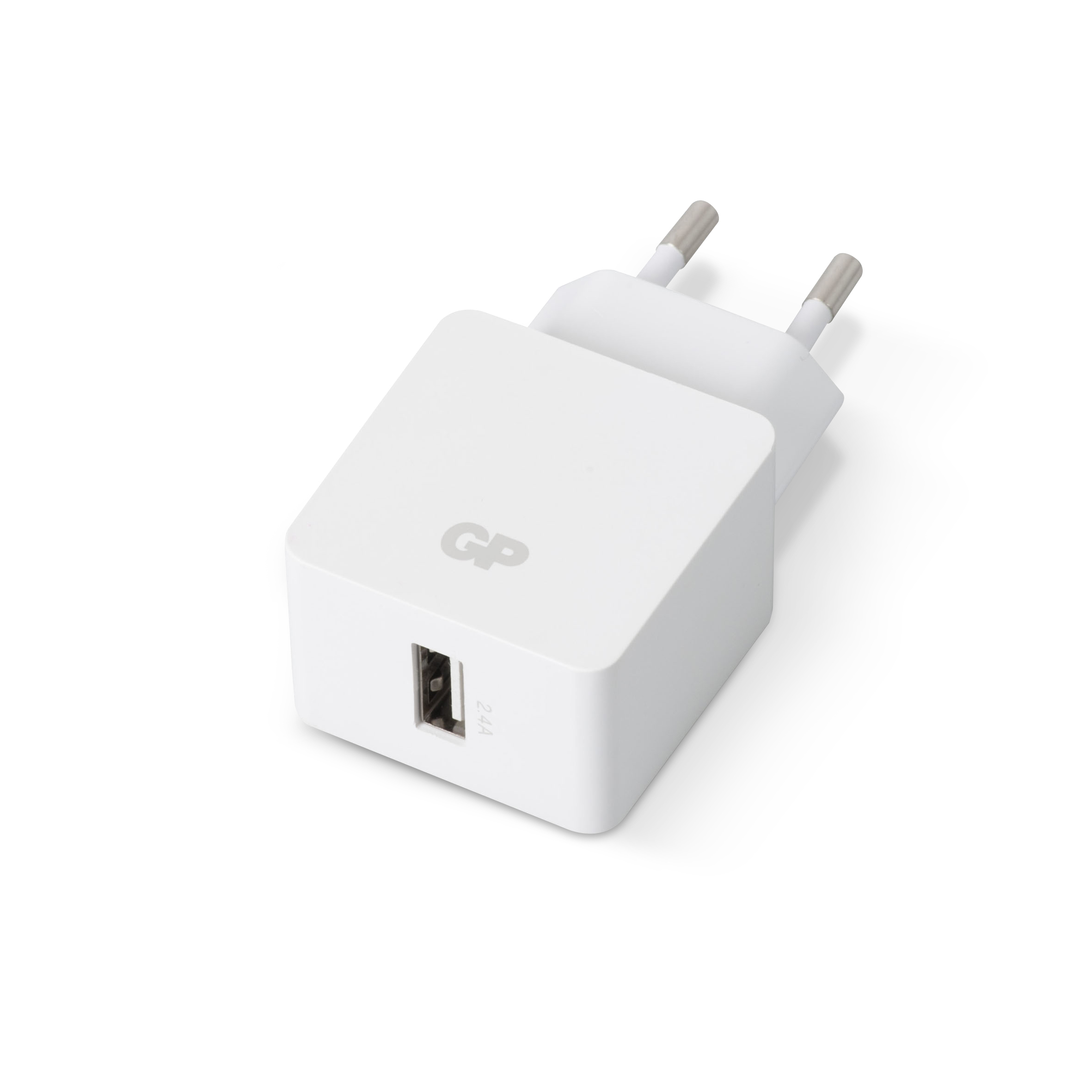 Väggadapter GP USB 2.4A vit 34050494_1