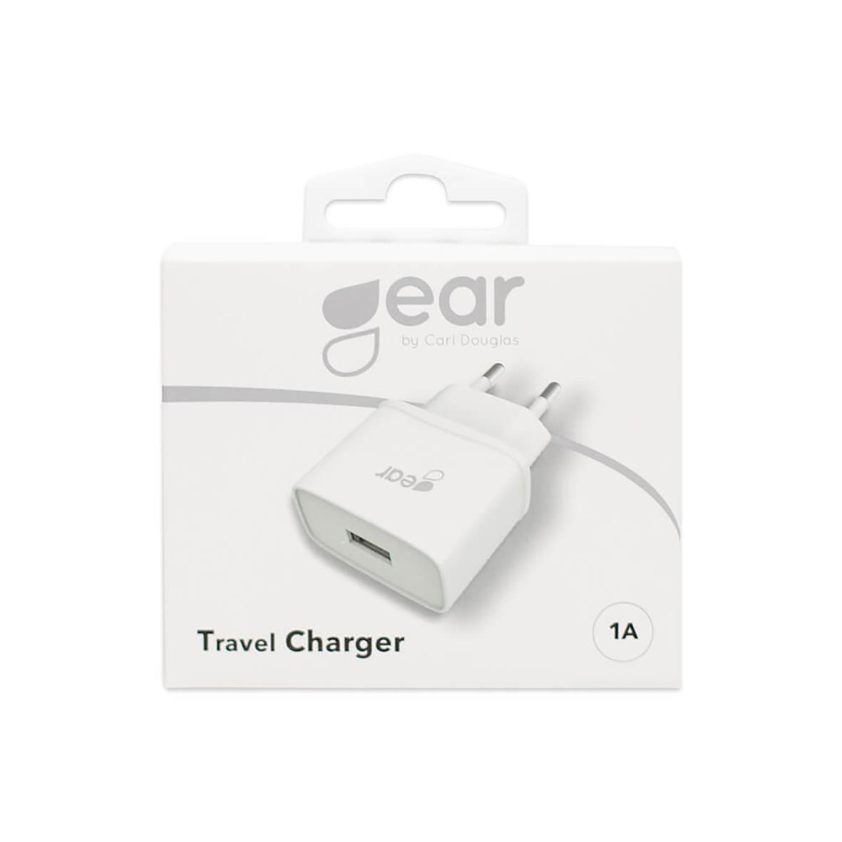 Laddare Gear 220V 1xUSB-A 1A Vit 34050891_2
