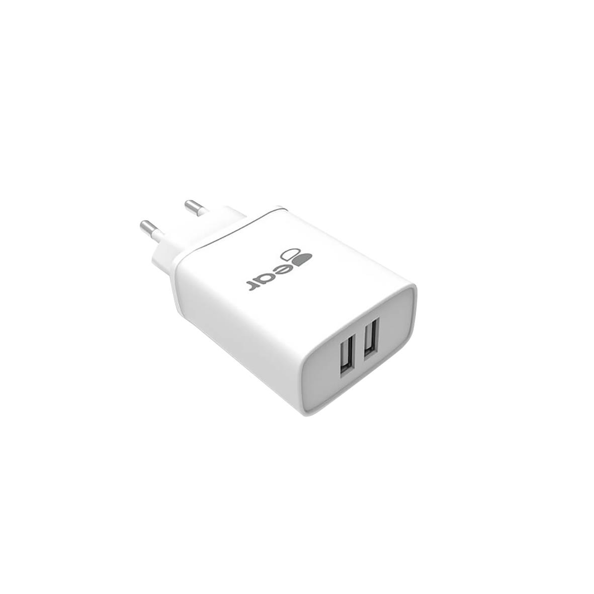 Laddare Gear 220V 2xUSB-A 3,1A Vit 34050892_1