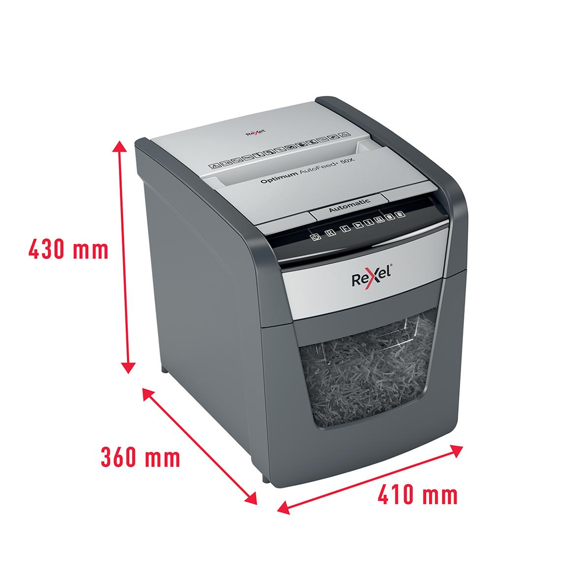 Dokumentförstörare Rexel Optimum AutoFeed+ 50X P4 35070212_3