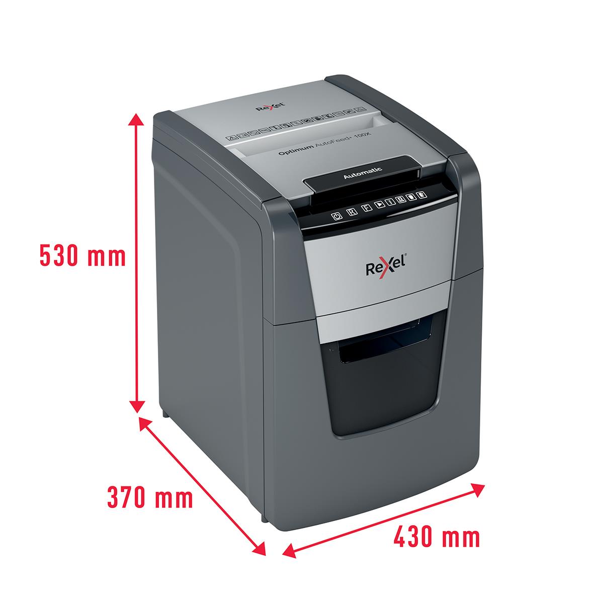 Dokumentförstörare Rexel Optimum AutoFeed+ 100X P4 35070213_3