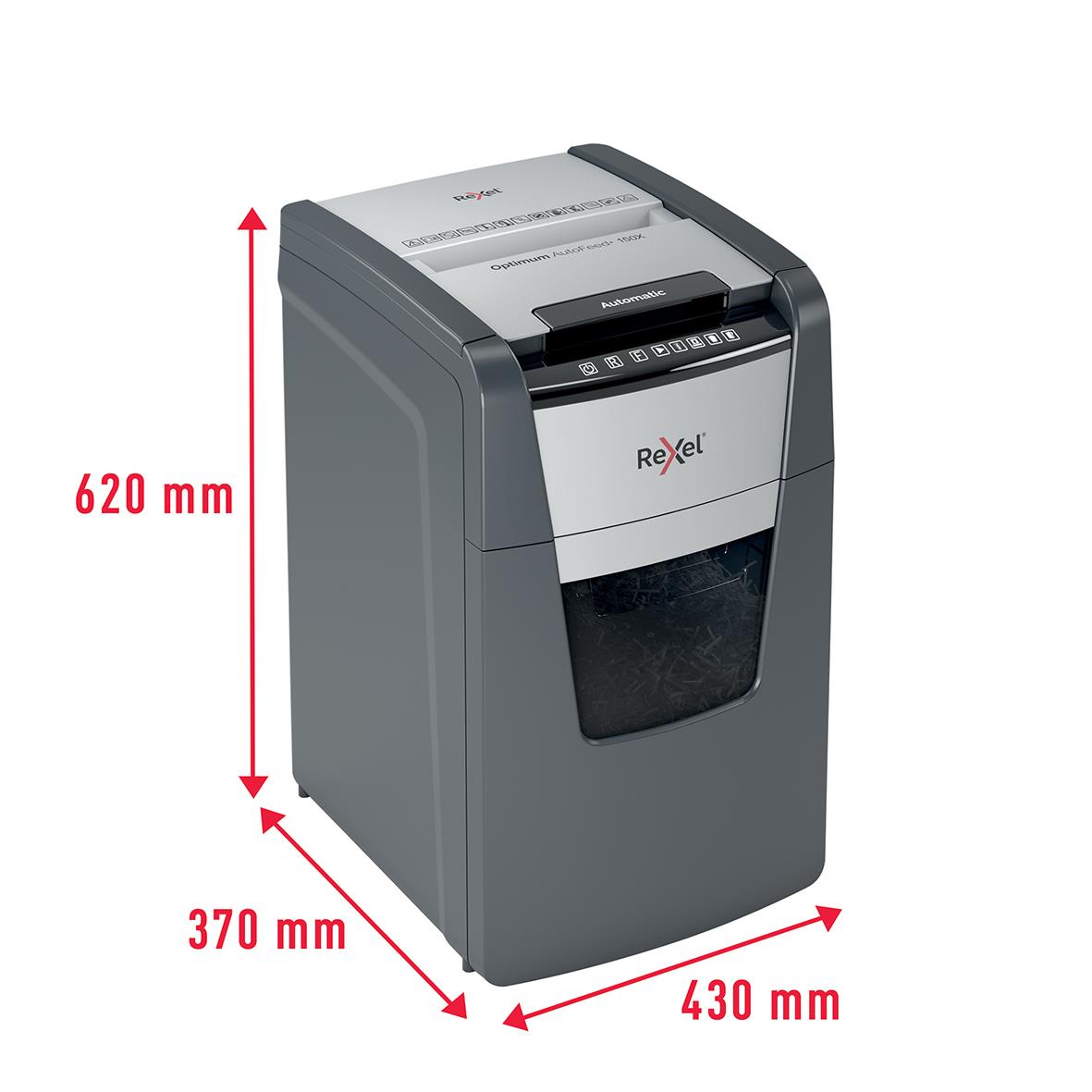 Dokumentförstörare Rexel Optimum AutoFeed+ 150X P4 35070216_4