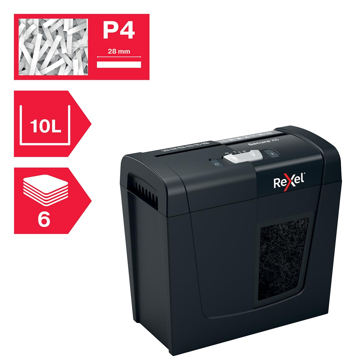 Dokumentförstörare Rexel Secure X6 P4 35070227_5