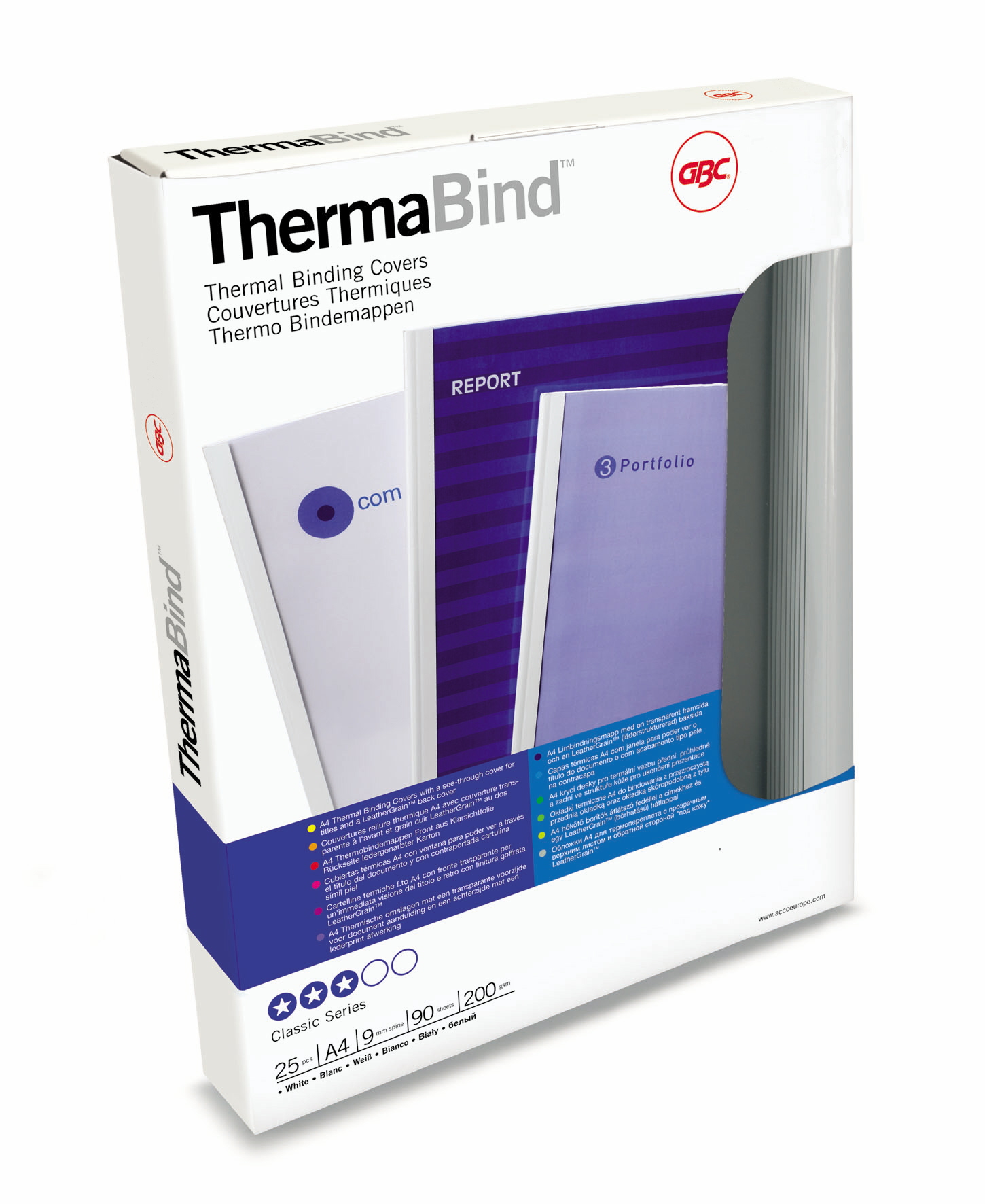 Limbindningsmapp GBC ThermaBind 6 mm vit A4 35080010_2