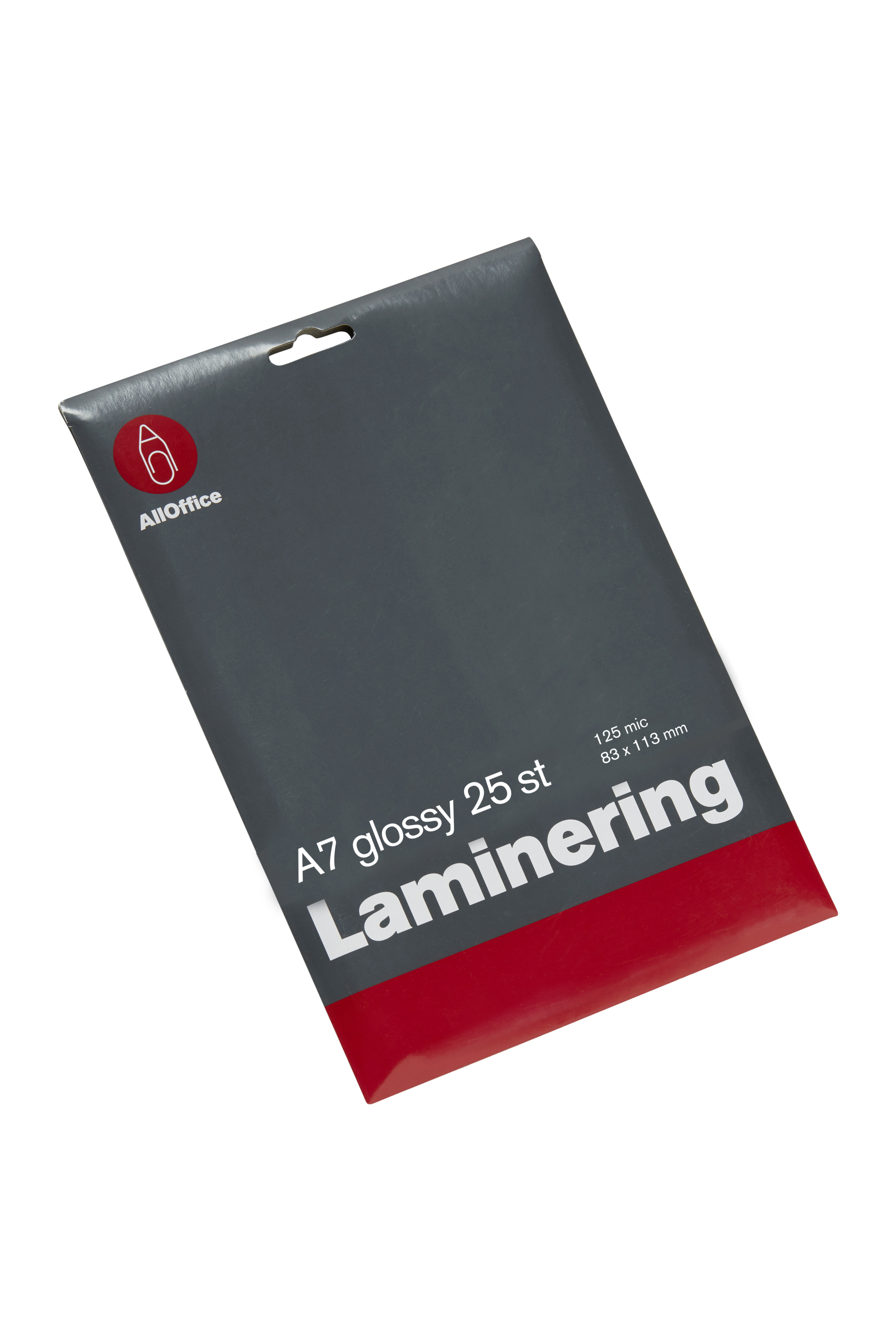 Lamineringsficka AllOffice Glossy 2x125mic A7 35100052
