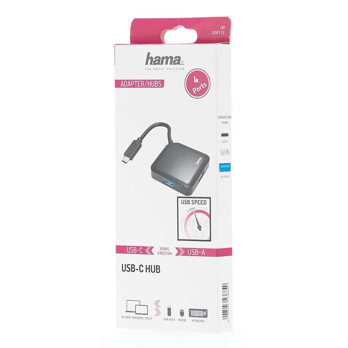 USB-Hub Hama USB-C 4 Portar 36070616_2