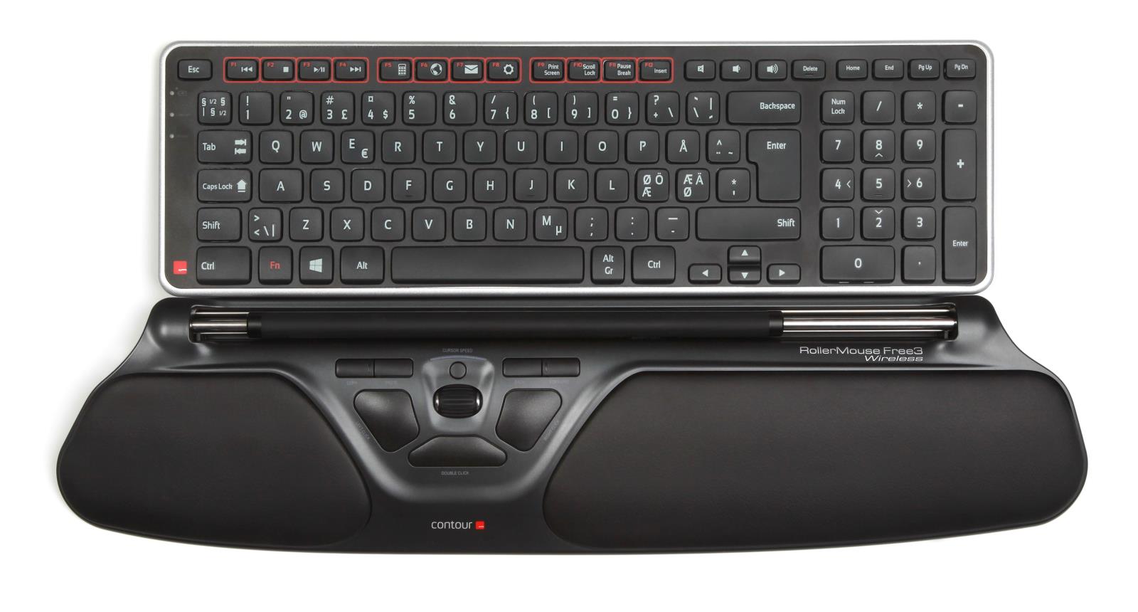 Ergonomiskt Styrdon RollerMouse Free3 trådlös AllOffice