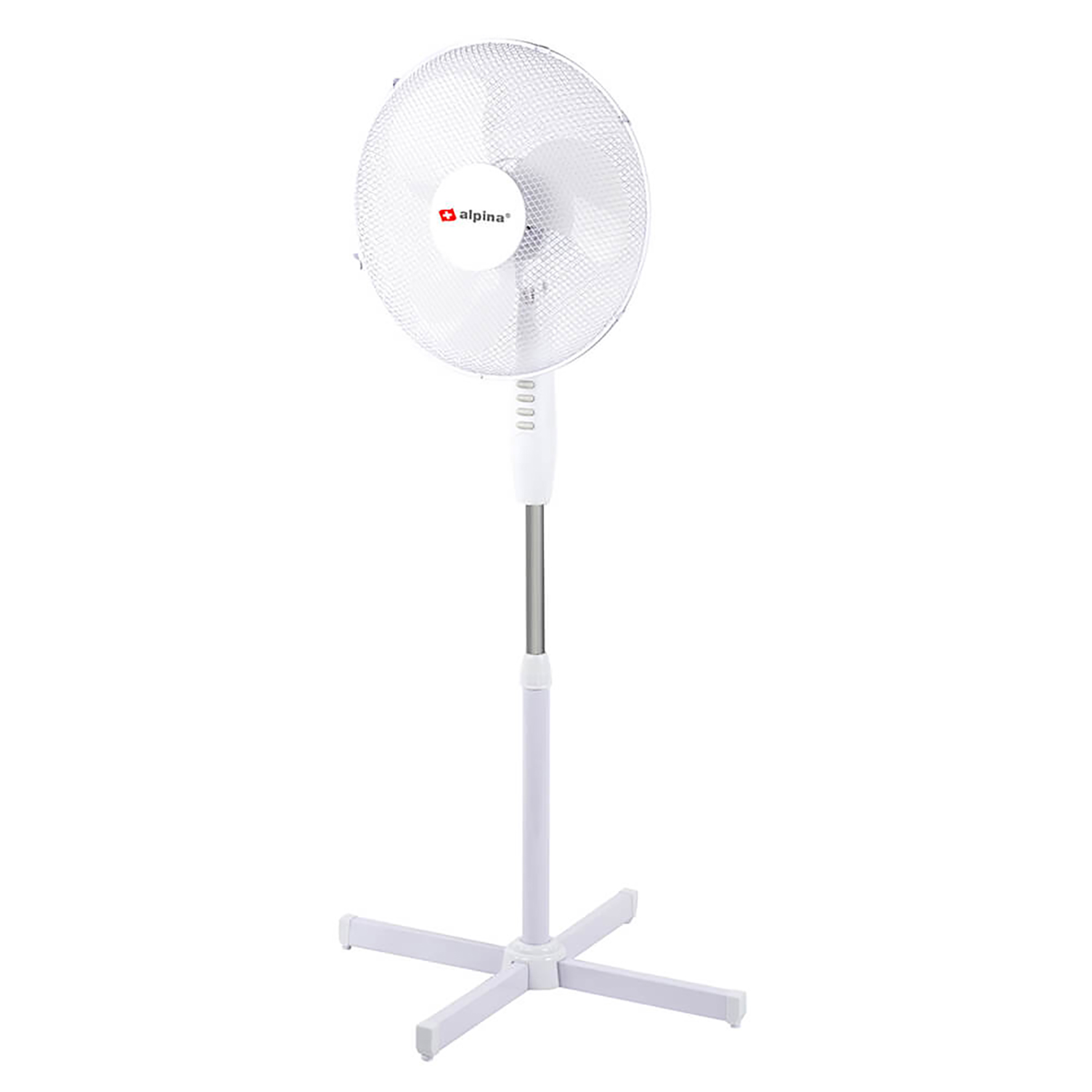Golvfläkt Alpina 3 hastigheter på stativ 105-128cm diameter 40cm 39200055_1