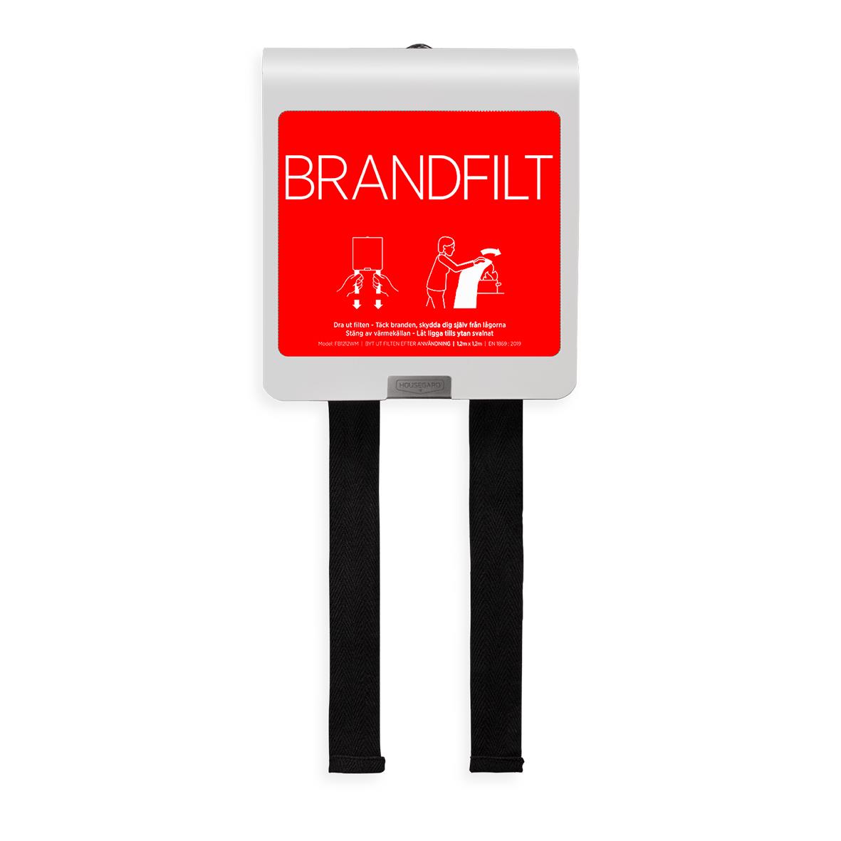 Brandfilt Housegard Mantle Metallhölje Vit 120x120cm 39300133_3
