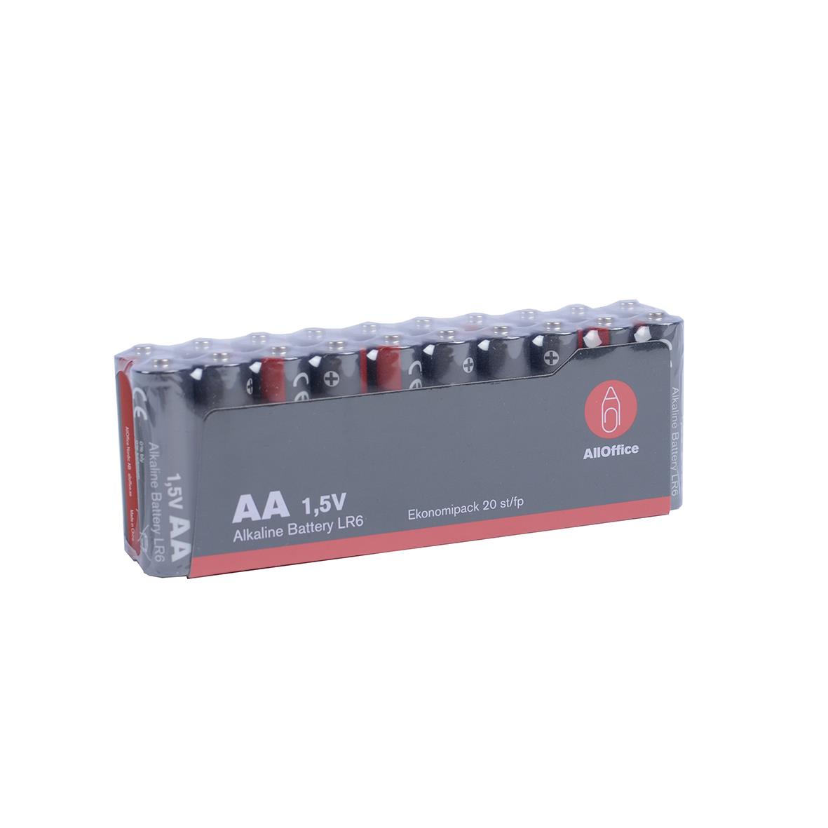 Batteri AllOffice Alkaline LR6 AA 1,5V Batteri AllOffice Alkaline LR6 AA 1,5V