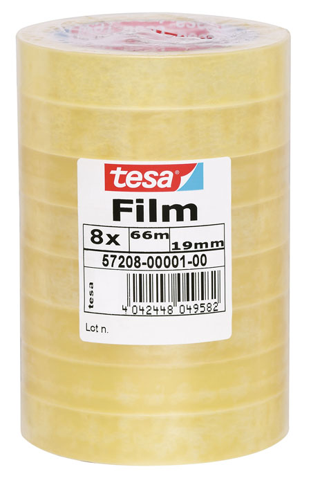 Kontorstejp Tesa standard transparent 19mm x 66m 42010011