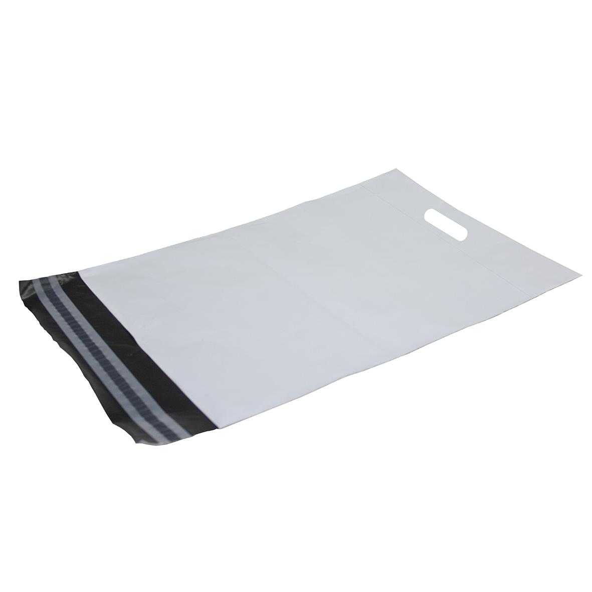 E-handelspåse med bärhandtag 50my vit 340x490mm 45050017