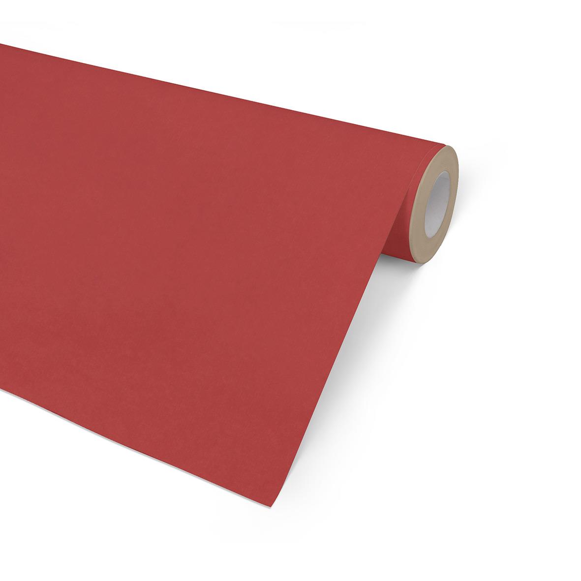 Presentpapper ribbad kraft FSC röd 57cm x 154m 7kg 45210064